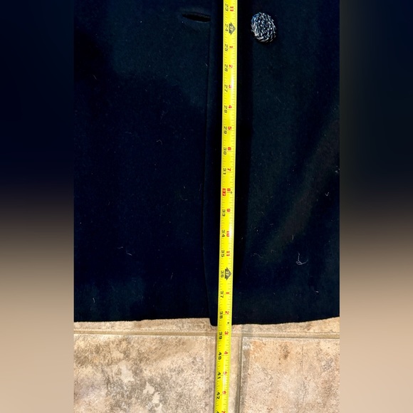 Authentic 100% cashmere pea cost with real mink collar - Picture 13 of 14